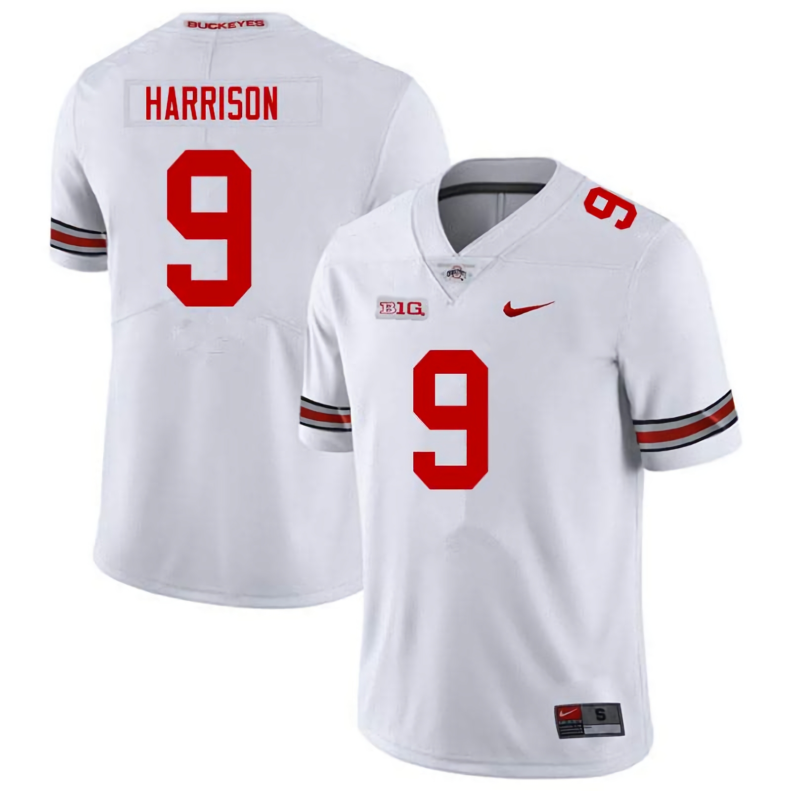 Zach Harrison Ohio State Buckeyes Men's NCAA #9 Nike White College Stitched Football Jersey FPG6556IT